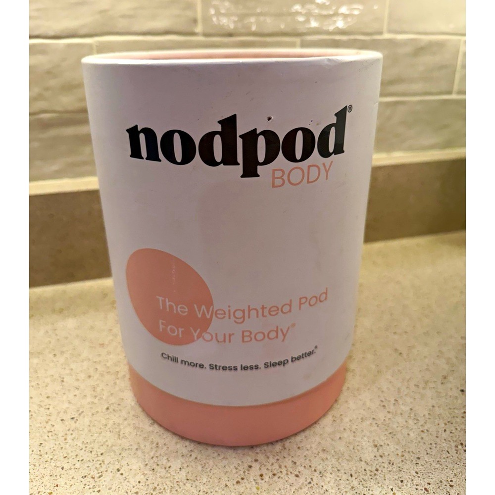 nodpod BODY Weighted Blanket Throw Blush 29x24 Machine Washable Dryer Safe